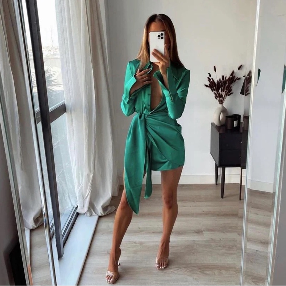 Rat & Boa Alanis Dress Emerald, size S - never worn